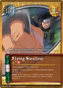 Flying Swallow card artwork