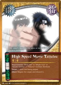 High Speed Move Taijutsu card artwork