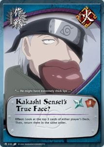 Kakashi Sensei's True Face? card artwork