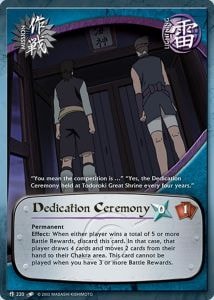 Dedication Ceremony card artwork