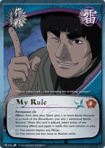 My Rule card artwork