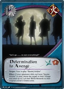 Determination to Avenge card artwork