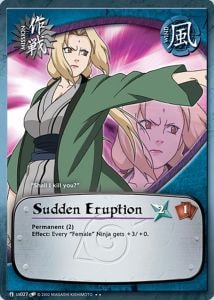Sudden Eruption card artwork