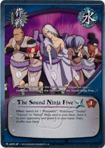The Sound Ninja Five card artwork