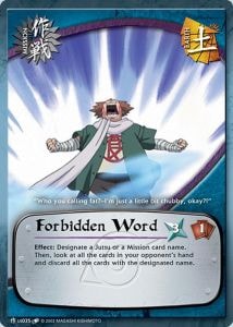 Forbidden Word card artwork