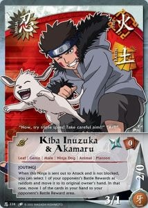 Kiba Inuzuka & Akamaru card artwork