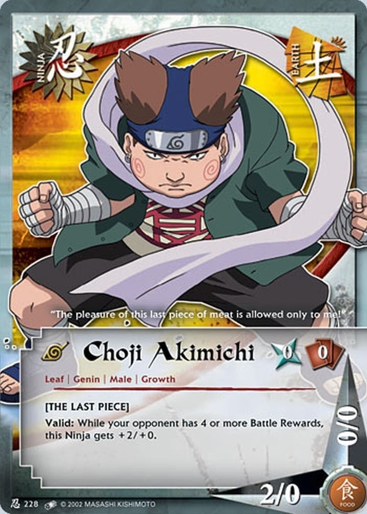 Choji Akimichi card artwork