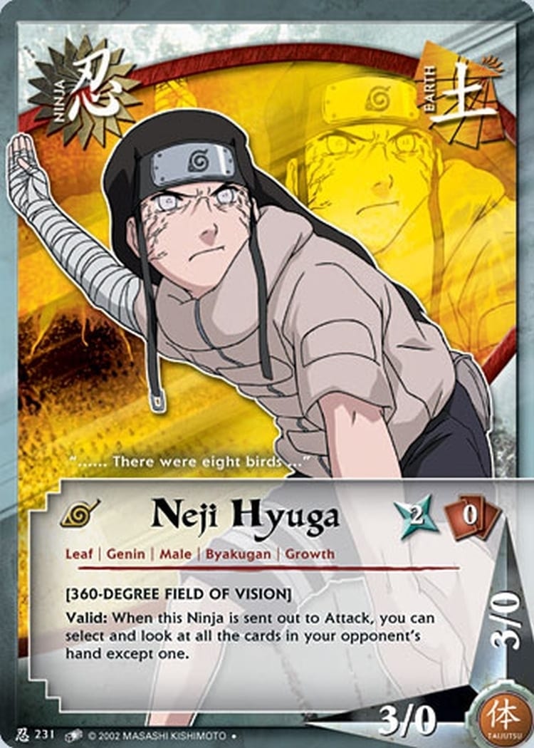 Neji Hyuga card artwork