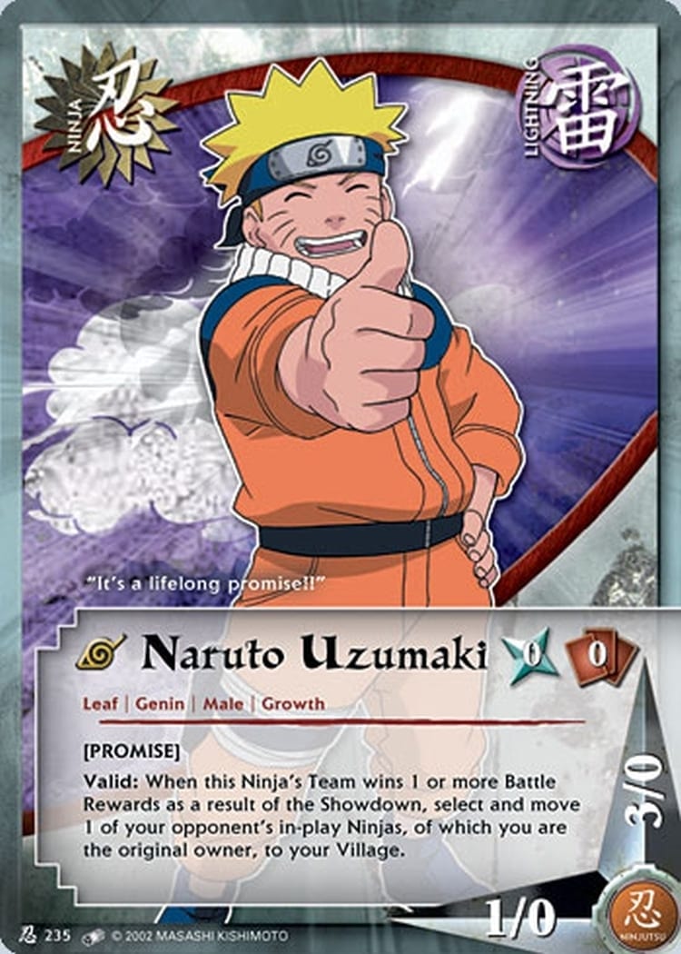 Naruto Uzumaki card artwork