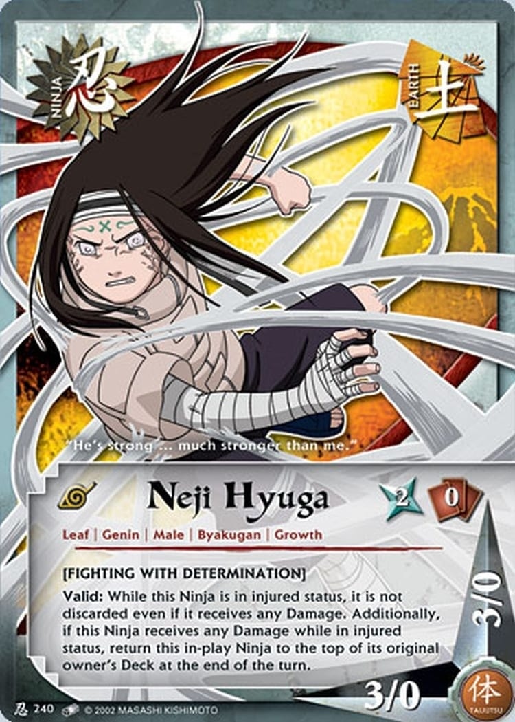 Neji Hyuga card artwork