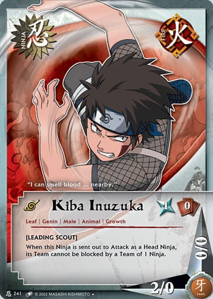 Kiba Inuzuka card artwork
