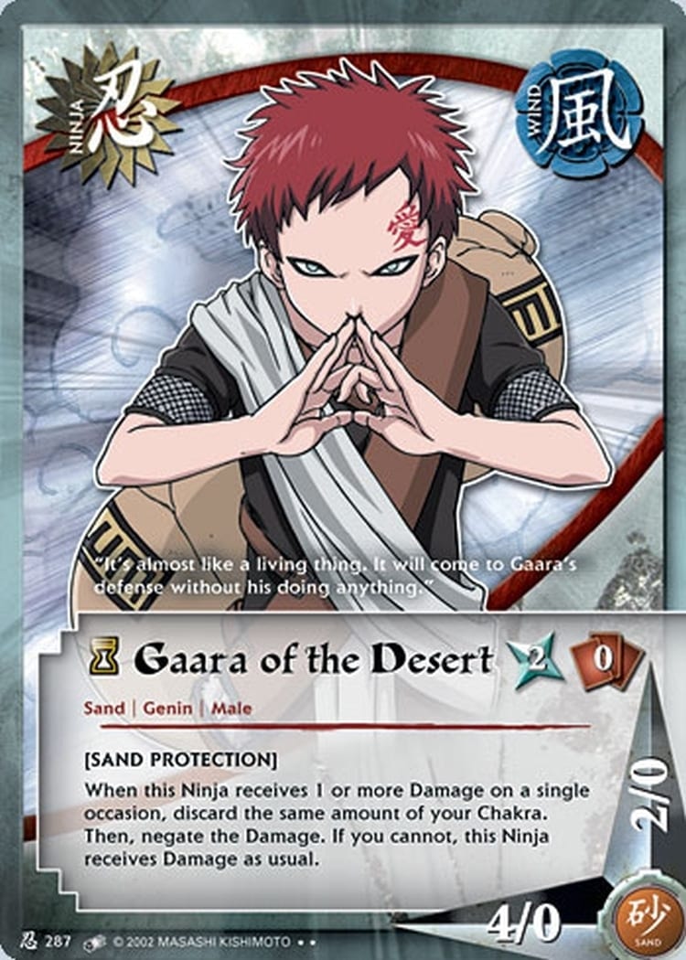 Gaara of the Desert card artwork