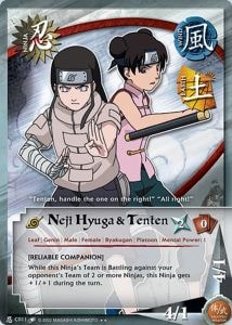 Neji Hyuga & Tenten card artwork