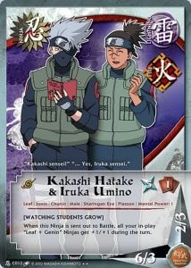 Kakashi Hatake & Iruka Umino card artwork