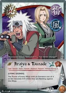 Jiraiya & Tsunade card artwork