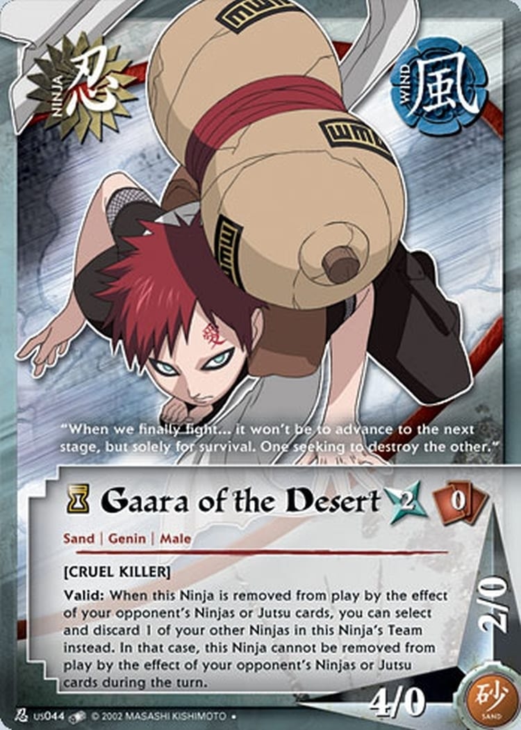 Gaara of the Desert card artwork