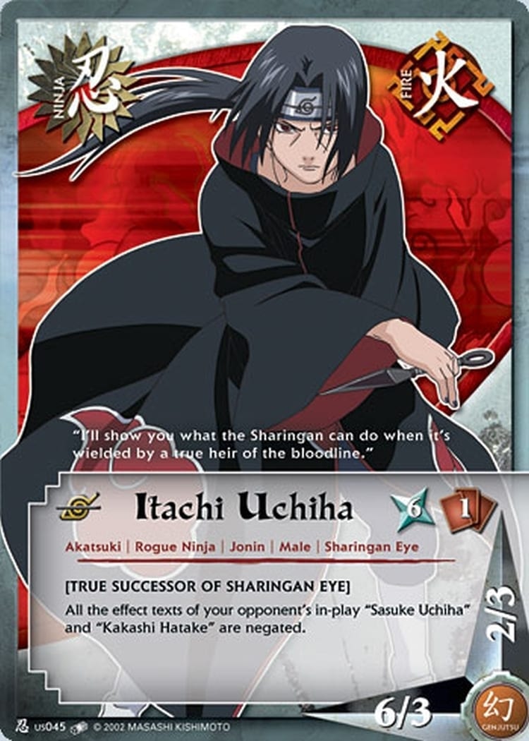 Itachi Uchiha card artwork