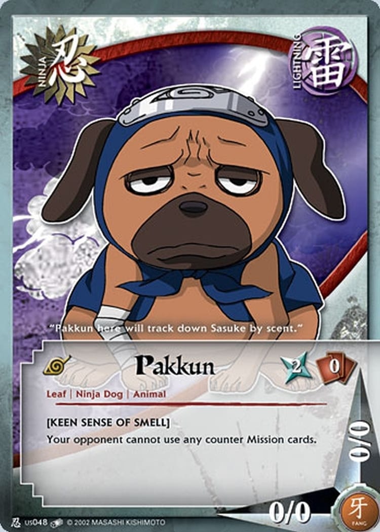 Pakkun card artwork