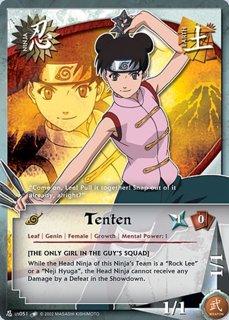Tenten card artwork