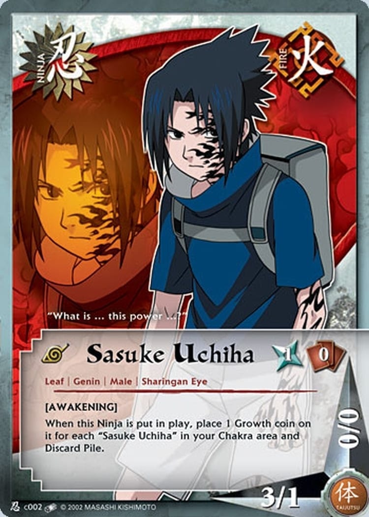 Sasuke Uchiha card artwork