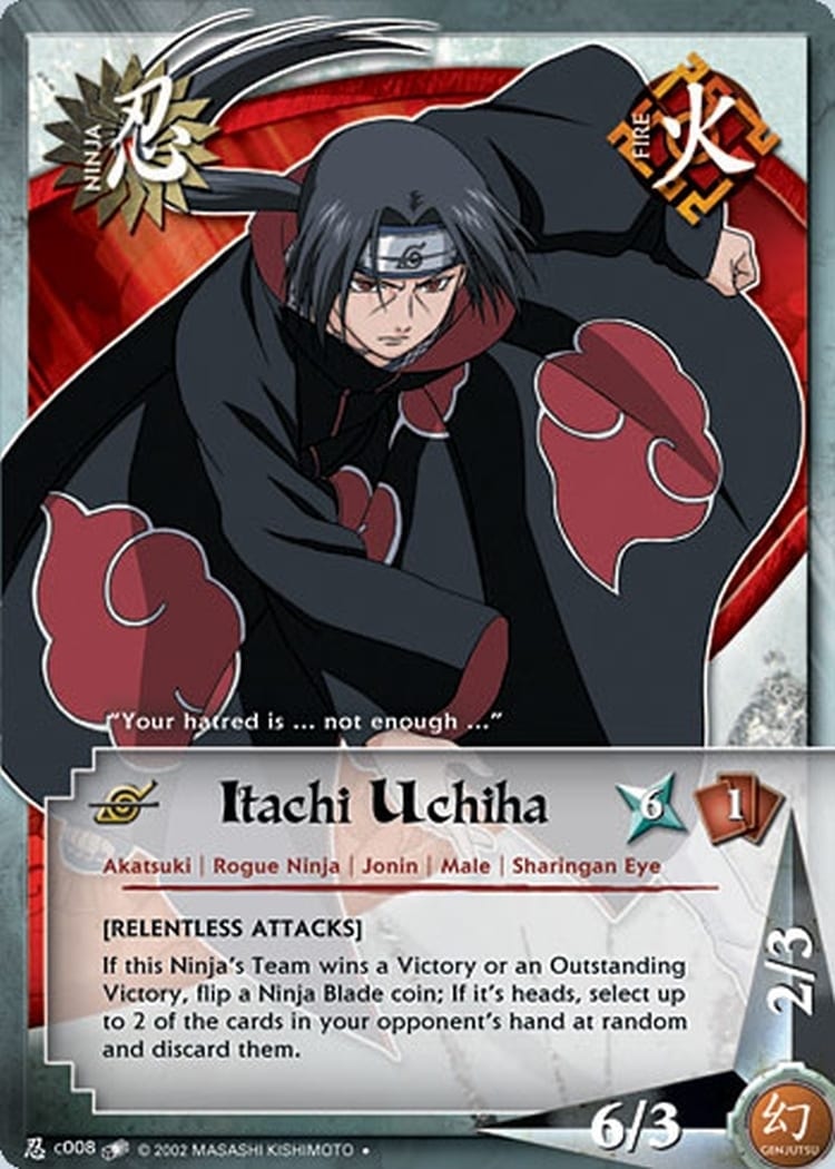 Itachi Uchiha card artwork