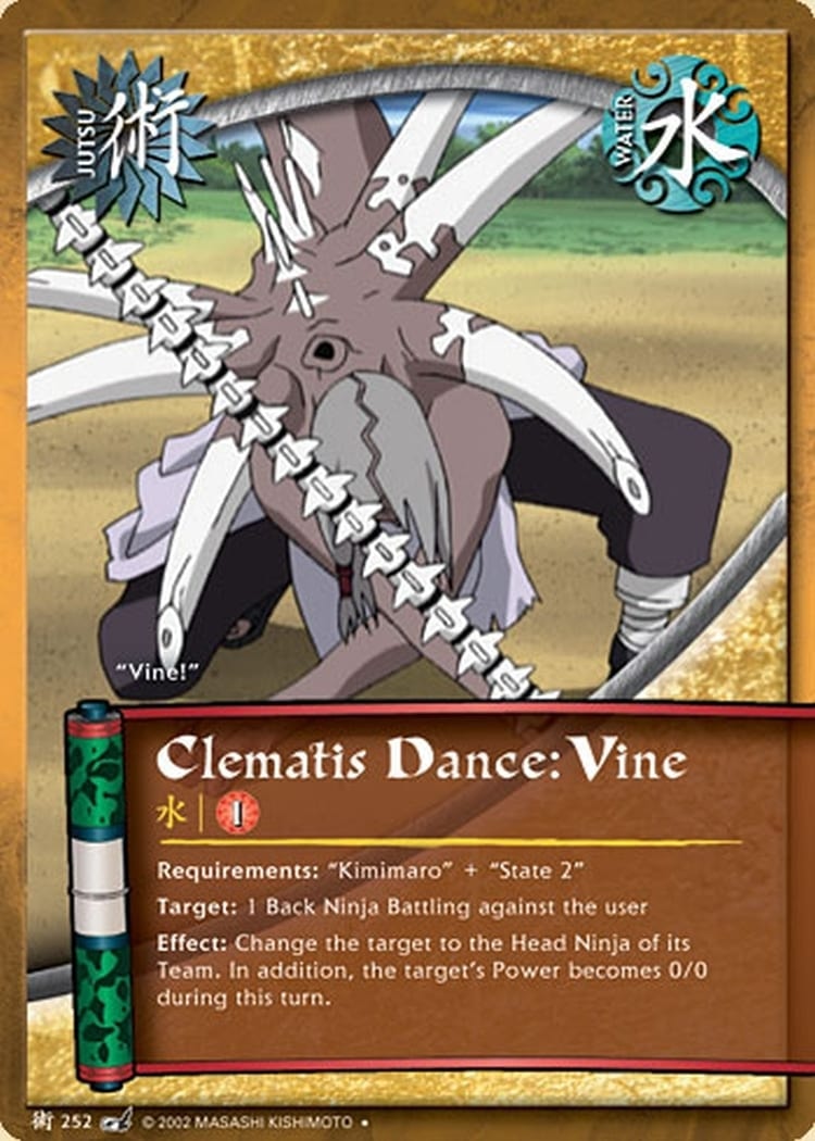Clematis Dance: Vine card artwork