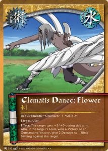 Clematis Dance: Flower card artwork