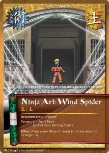 Ninja Art: Wind Spider card artwork