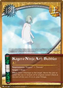 Kagero Ninja Art: Bubbles card artwork