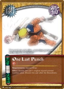 One Last Punch card artwork