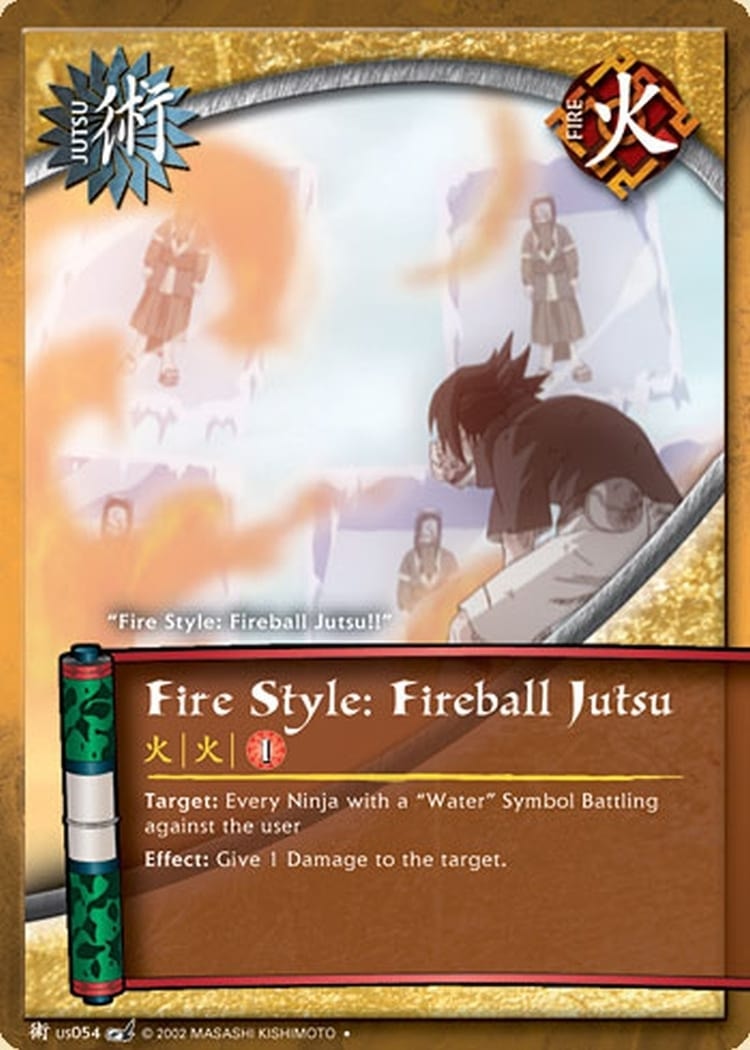 Fire Style: Fireball Jutsu card artwork