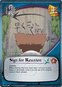 Sign for Reunion card artwork