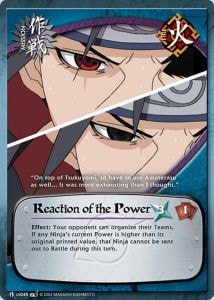 Reaction of the Power card artwork
