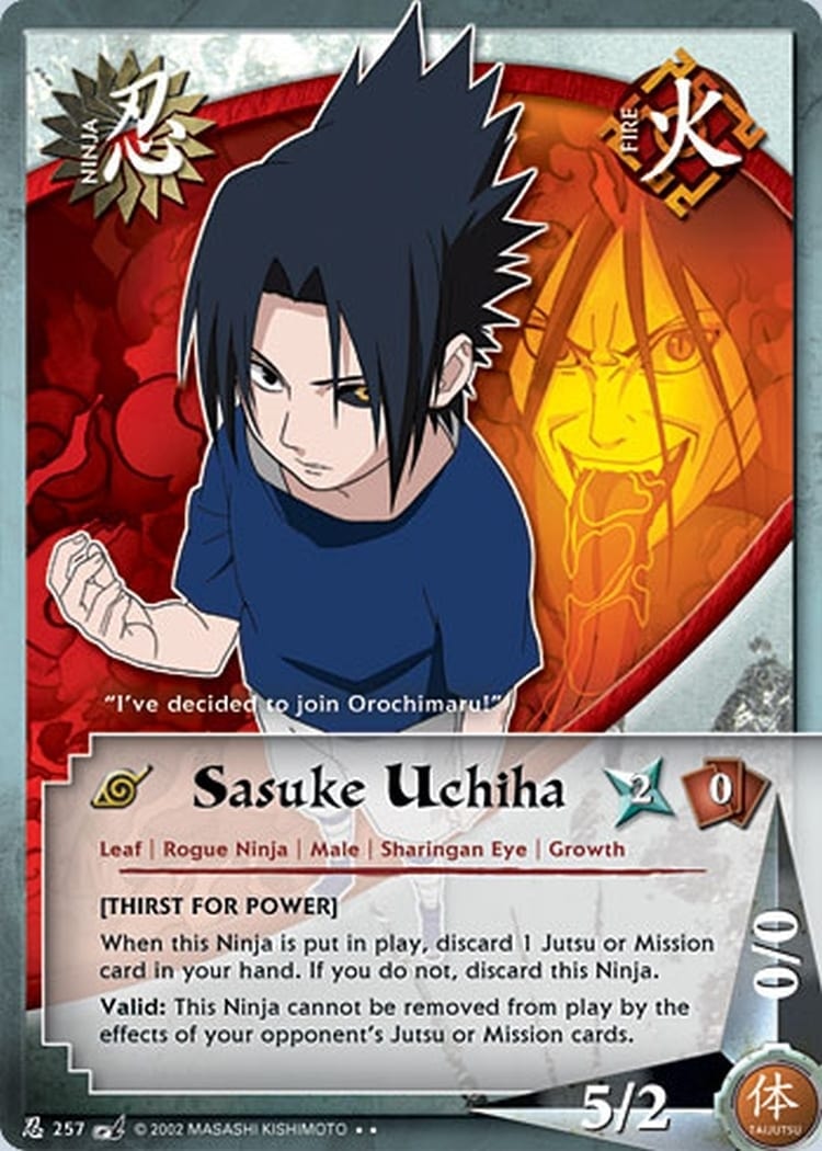 Sasuke Uchiha card artwork