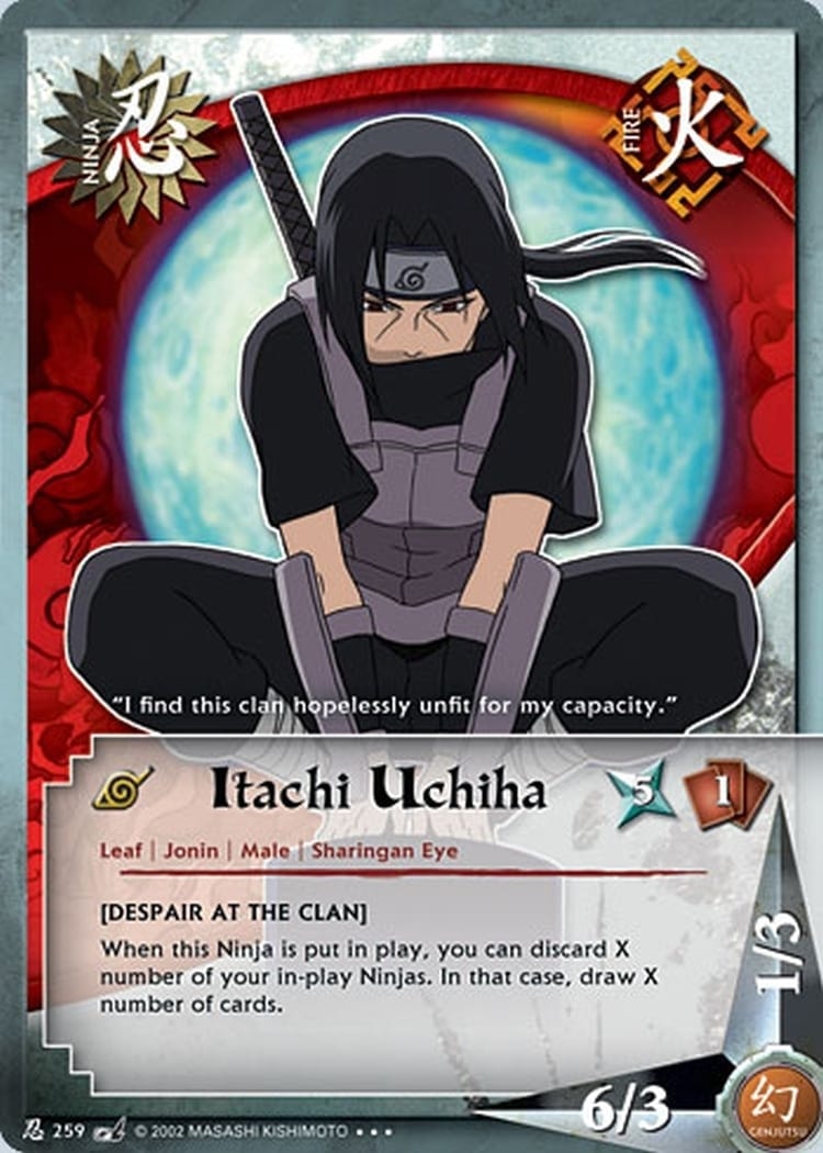 Itachi Uchiha card artwork
