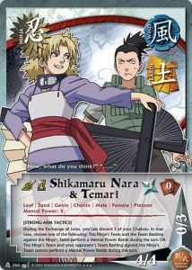 Shikamaru Nara & Temari card artwork