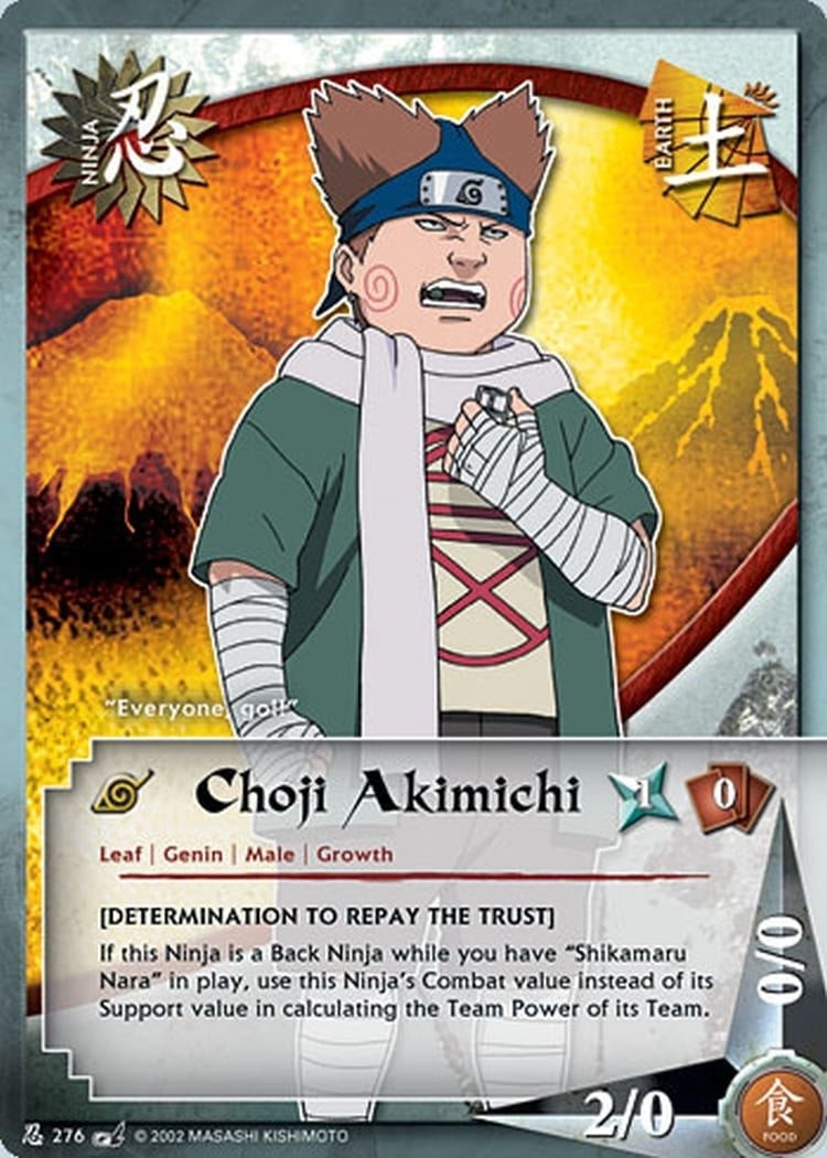 Choji Akimichi card artwork