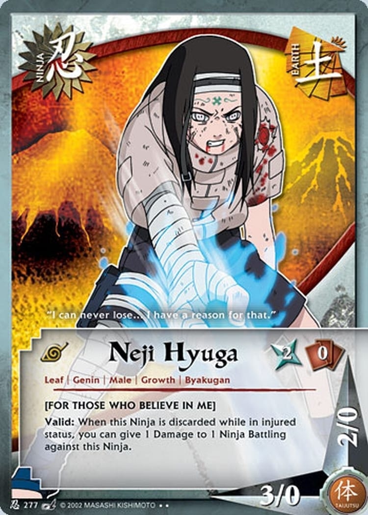 Neji Hyuga card artwork