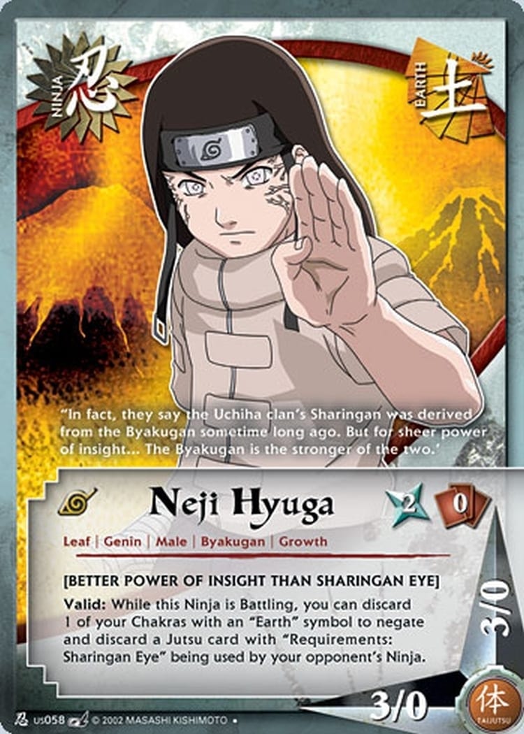 Neji Hyuga card artwork