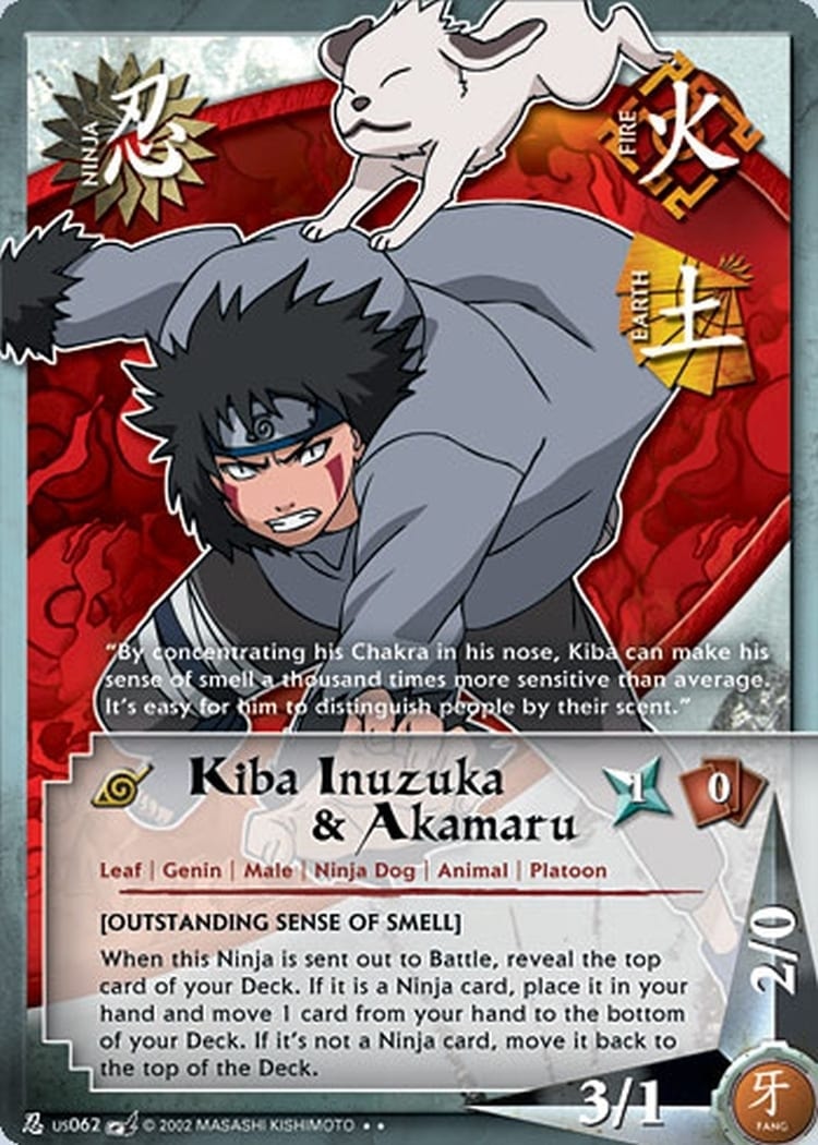 Kiba Inuzuka & Akamaru card artwork