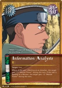 Information Analysis card artwork
