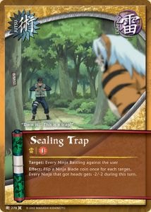 Sealing Trap card artwork