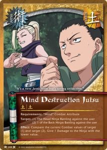 Mind Destruction Jutsu card artwork