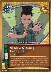 Shadow Clashing Palm Jutsu card artwork