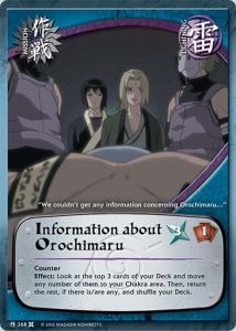 Information about Orochimaru card artwork