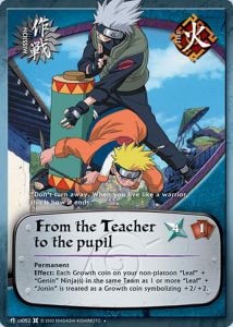 From the Teacher to the pupil card artwork