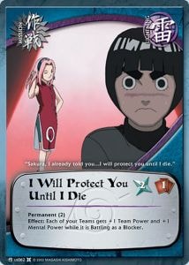 I will protect you until I die card artwork