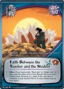 Faith Between the Teacher and the Student card artwork