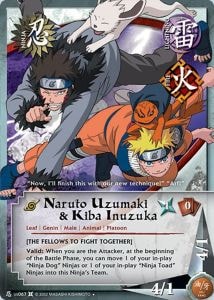 Naruto Uzumaki & Kiba Inuzuka card artwork