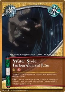 Water Style: Furious Current Jutsu card artwork